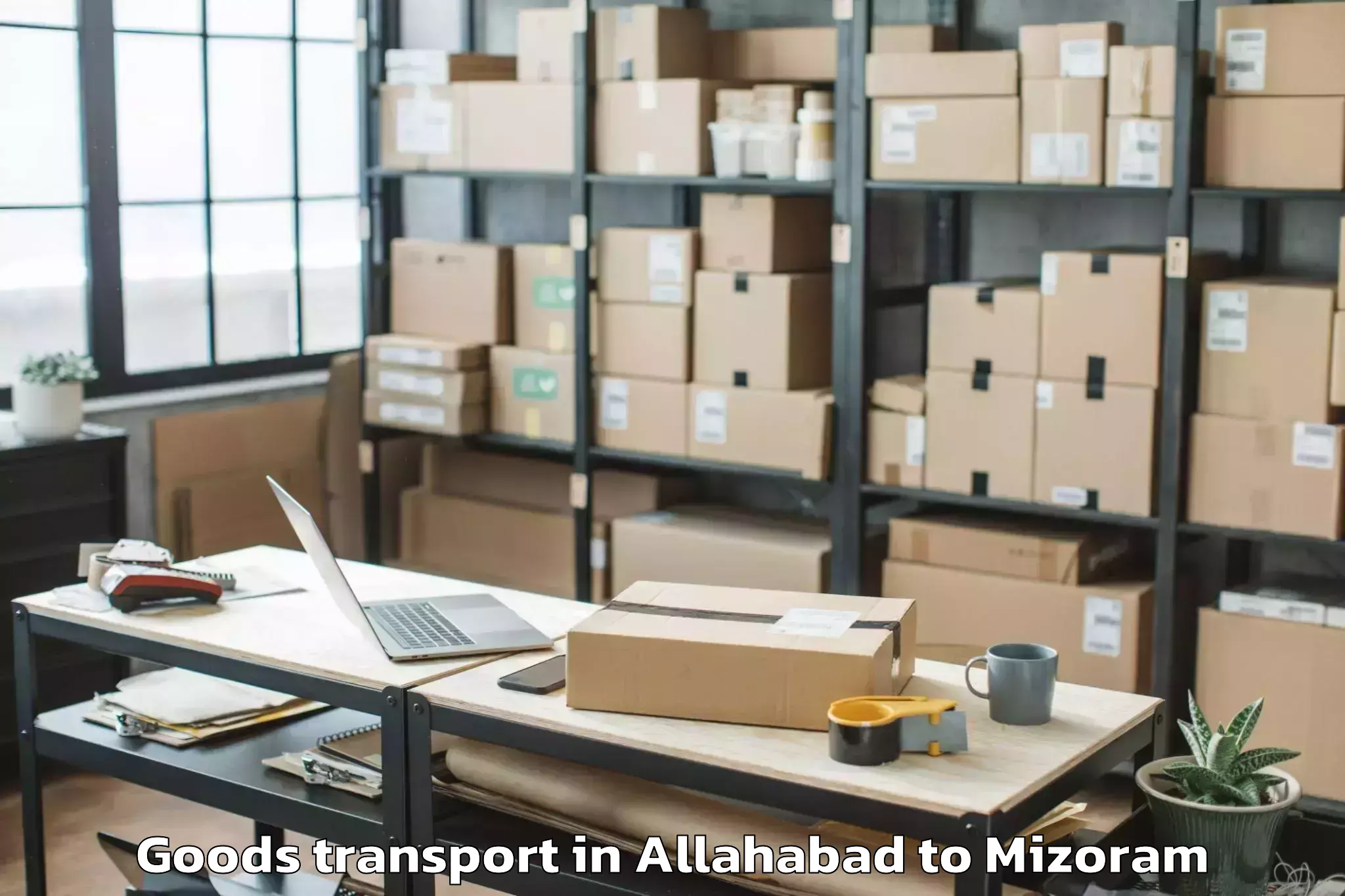 Allahabad to Mamit Goods Transport Booking